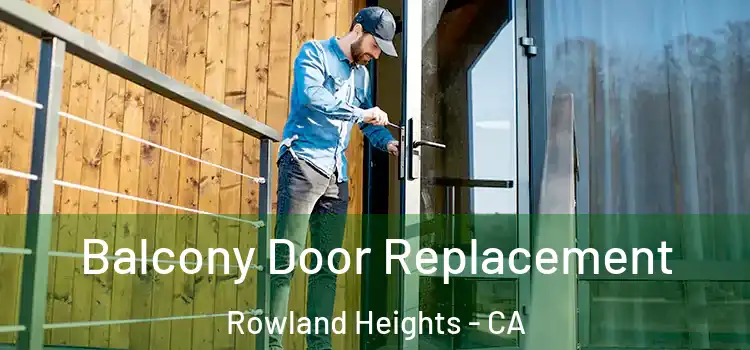  Balcony Door Replacement Rowland Heights - CA