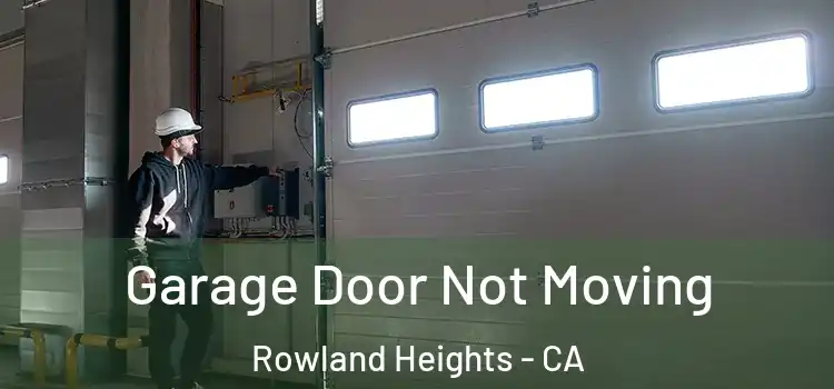  Garage Door Not Moving Rowland Heights - CA