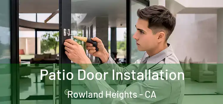 Patio Door Installation Rowland Heights - CA